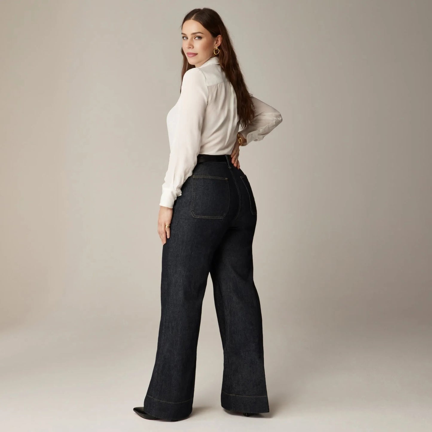 Tummy Control Sailor Wide Leg Jeans (Buy 2 Free Shipping)