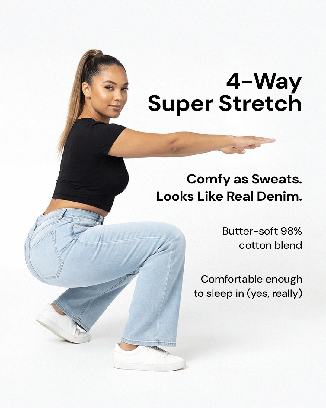 CurveLift Everyday Wide Jeans Comfort Fit