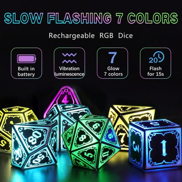Glowing Quest Dice Set
